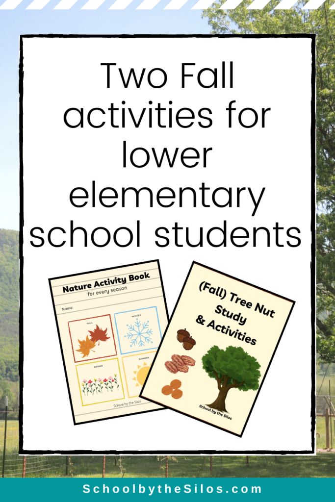 Two Fall activities for lower elementary school students| School by the Silos