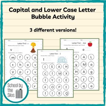 Capital and Lower Case Letter Practice